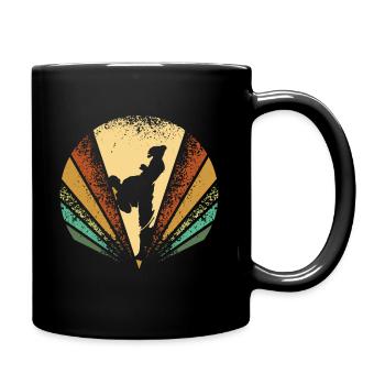 Taekwondo Retro - Mug uni - noir - Droite