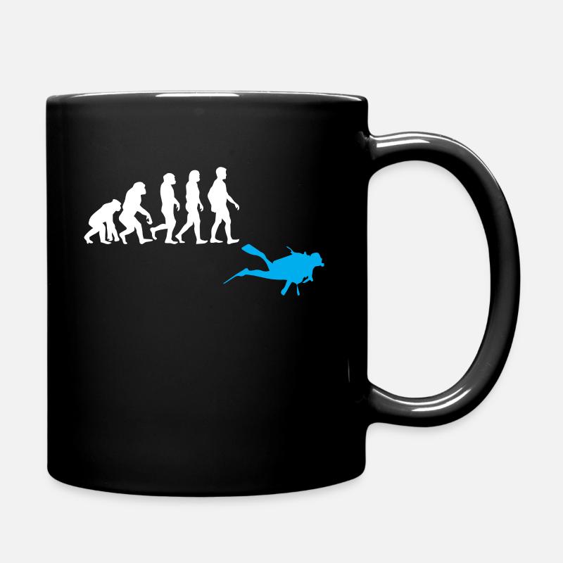 Diving Evolution - Full Colour Mug - black