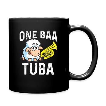 Tuba - Mug uni - noir - Droite