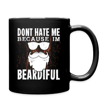 Beard Hipster Full Beard Beard Beard Care Gift - Full Colour Mug - black - Right