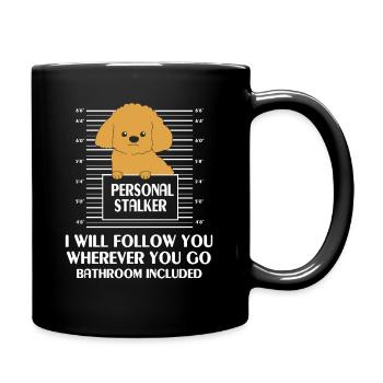 Pudel - Mug uni - noir - Droite