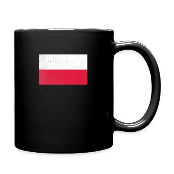 Poland Flag Polish Flag Warsaw Outfit Motif - Full Colour Mug - black - Right
