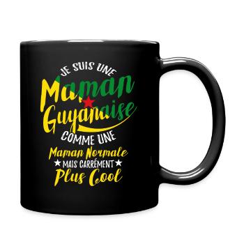 Maman Guyanaise Guyane Humour - Mug uni - noir - Droite