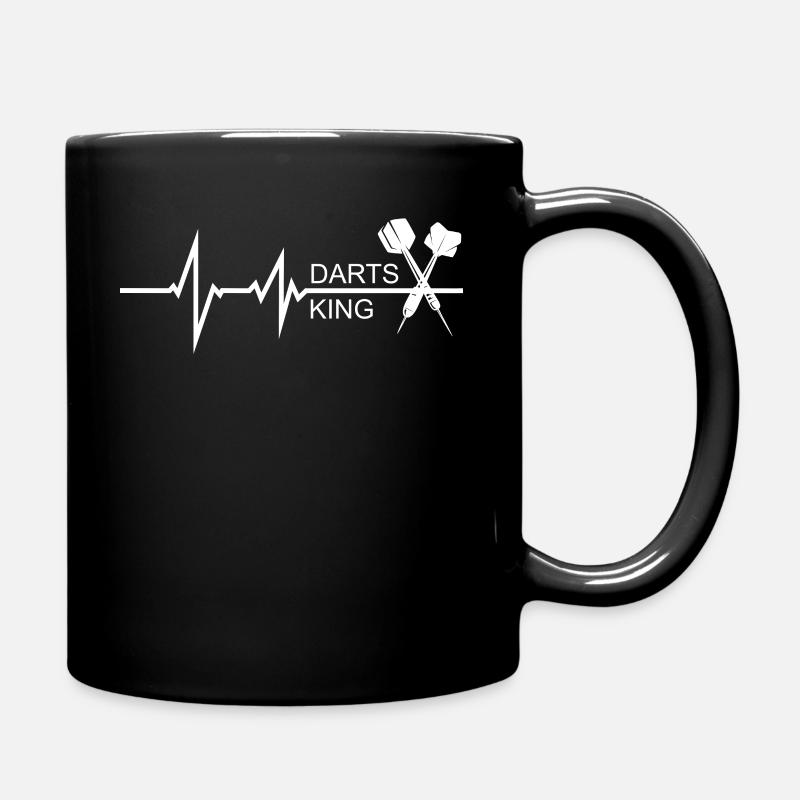 Dart Darts Hobby Sport Geschenkidee - Tasse einfarbig - Schwarz