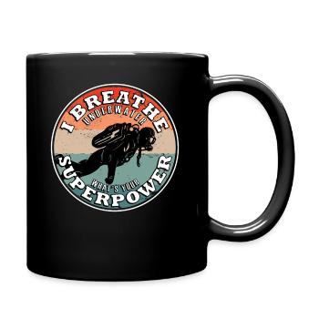 Plongée Évolution Sous-marin ScubaAppareur - Mug uni - noir - Droite