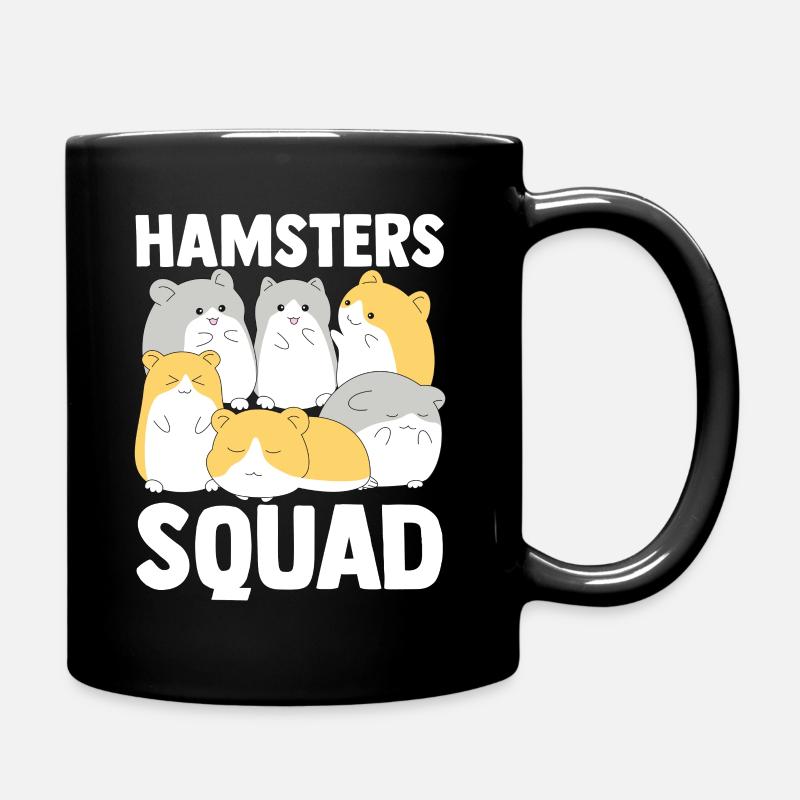 Hamsters Squad Hamster Fans Hamster Lovers - Full Colour Mug - black
