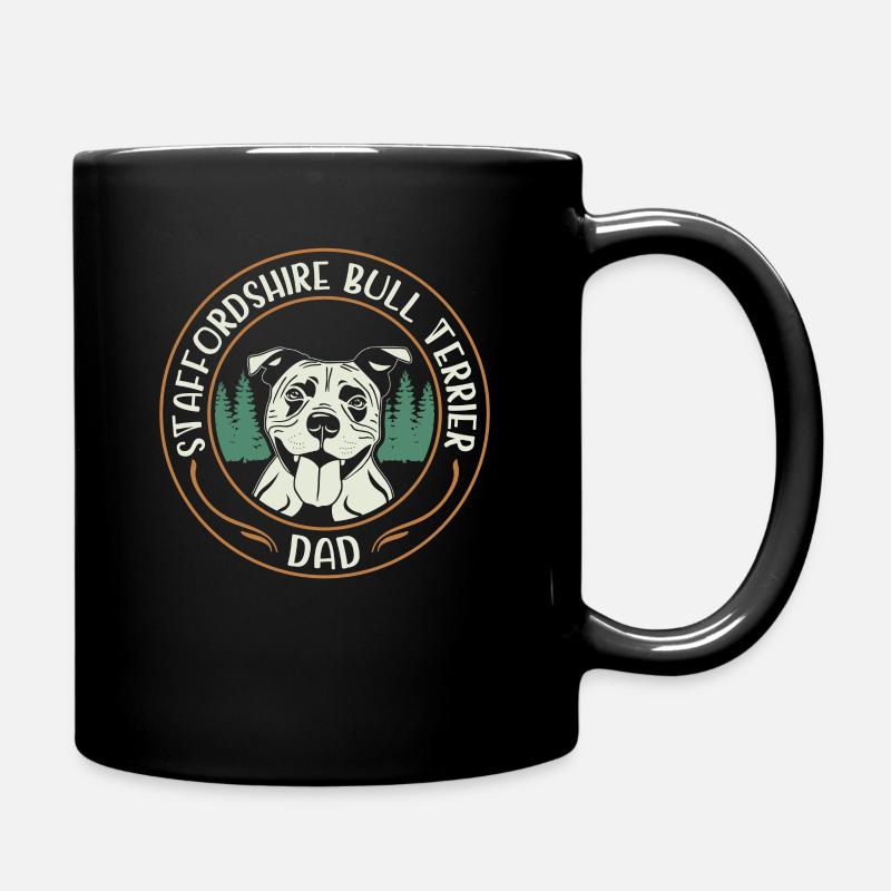 Staffordshire Bullterrier Hundebesitzer Geschenk - Tasse einfarbig - Schwarz