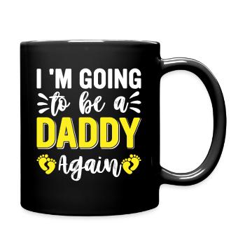 Je vais être papa à nouveau - Mug uni - noir - Droite