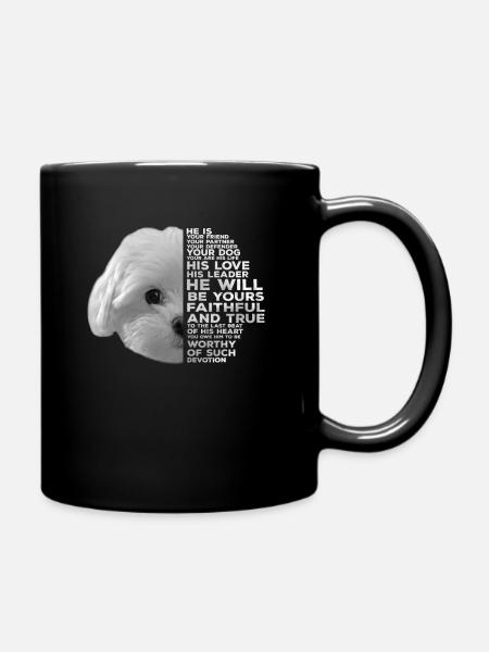 Visage maltais - Mug uni - noir
