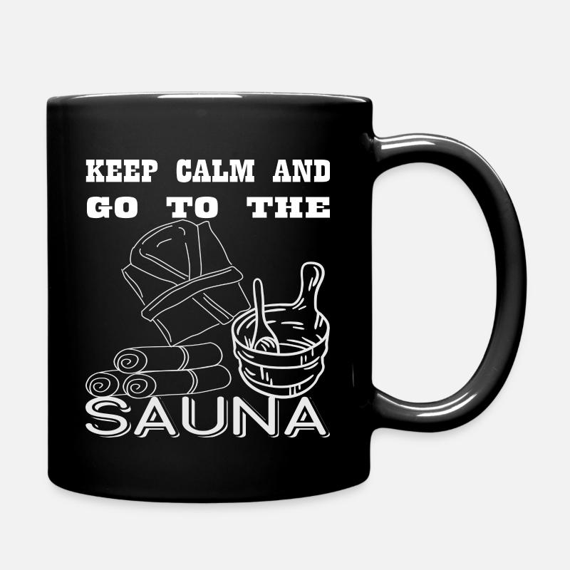 Sauna infusion sauna gift - Full Colour Mug - black