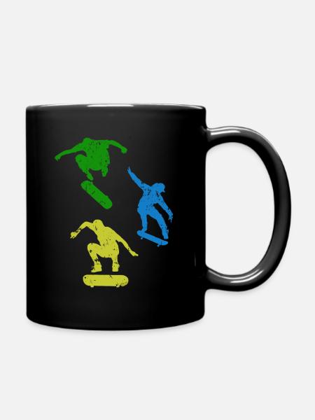 Skateboard skate park - Mug uni - noir
