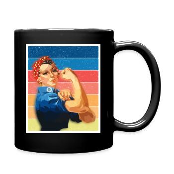 Frauenpower Emanzipation Gleichberechtigung Heldin - Tasse einfarbig - Schwarz - Rechts