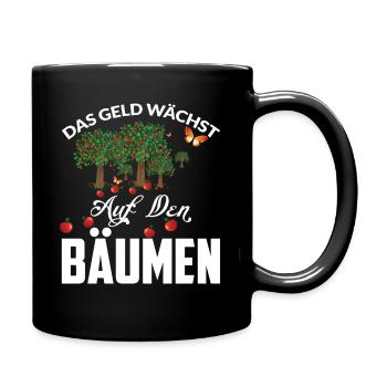 DAS GELD WÄCHST AUF DEN BÄUMEN - Tasse einfarbig - Schwarz - Rechts