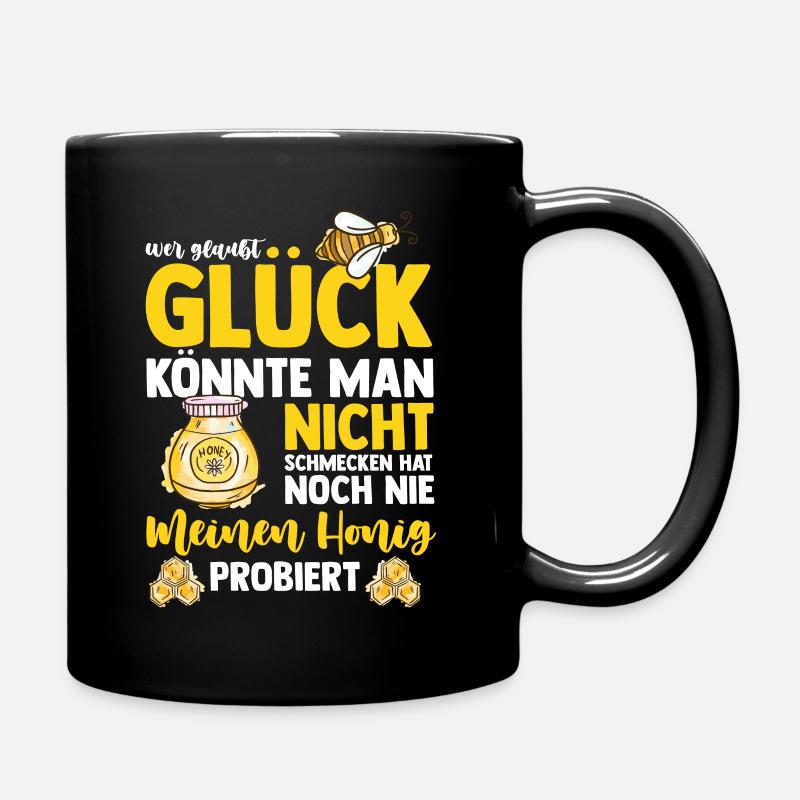 Honig Imker Biene - Tasse einfarbig - Schwarz