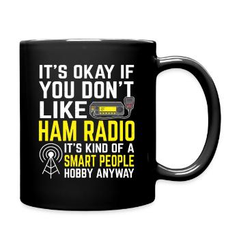 Amateurfunk Ham Radio Funk Radio Amateufunker - Tasse einfarbig - Schwarz - Rechts