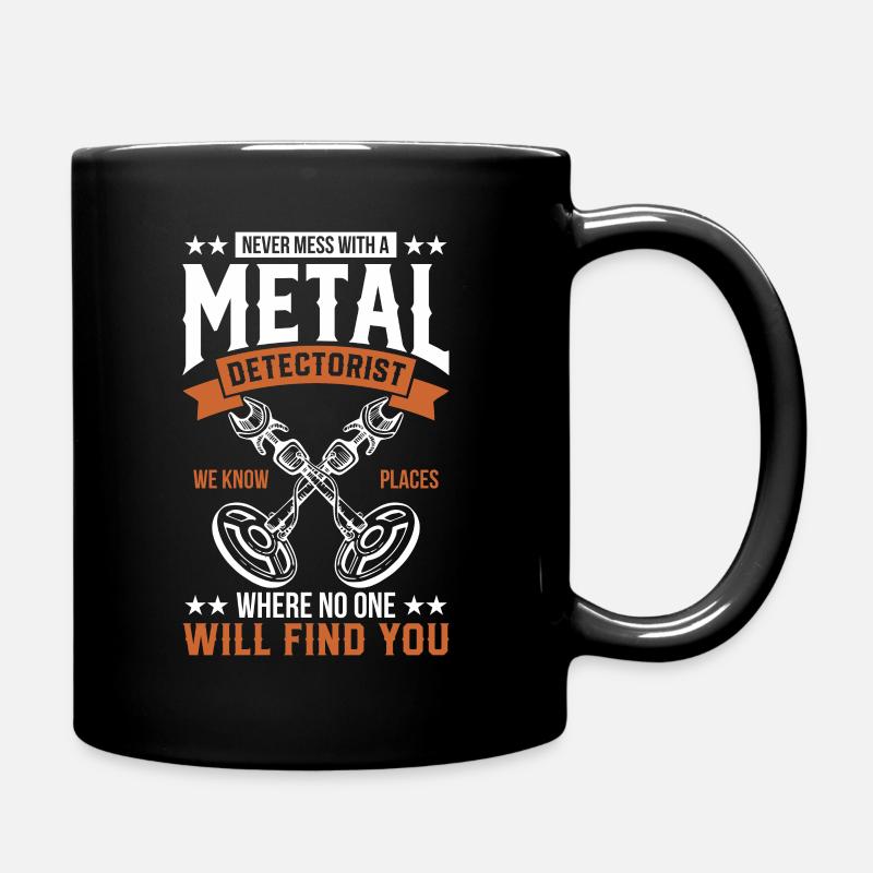 Détecteur de métaux Détection de métaux - Mug uni - noir