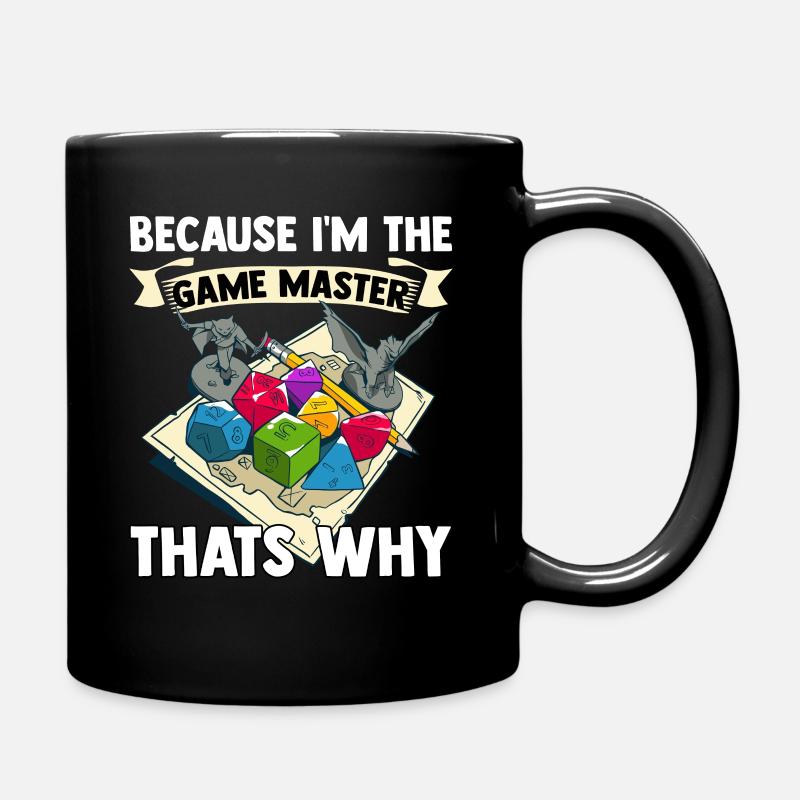 Jeu de rôle Dés - Mug uni - noir