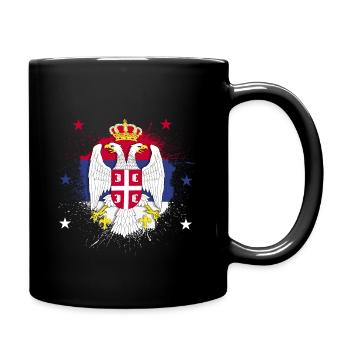 Serbie - Mug uni - noir - Droite