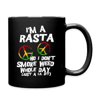Rastafari cadeau Judah Marley Rasta Reggae Jah - Mug uni - noir - Droite