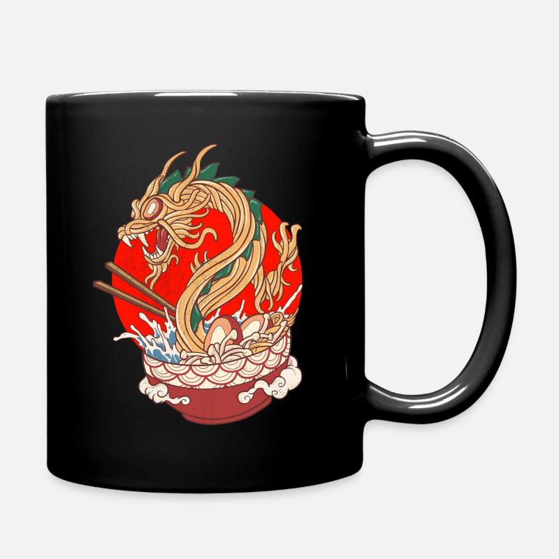 Nouilles japonaises de dragons-dragons - Mug uni - noir