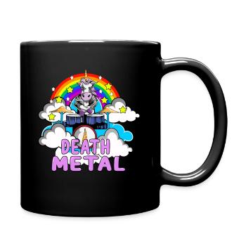 Batterie Death Metal pour les amateurs de licorne - Mug uni - noir - Droite