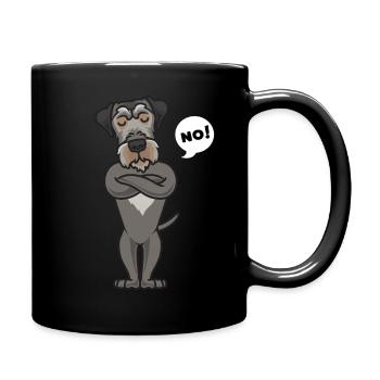 Sturer Irish wolfhound dog funny dog possessions - Full Colour Mug - black - Right