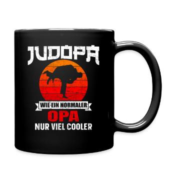 Judo Opa Spruch - Tasse einfarbig - Schwarz - Rechts