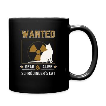 Schrödingers Cat - Tasse einfarbig - Schwarz - Rechts