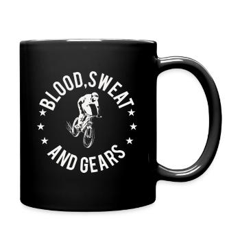 Blood, Sweat and Gears - Tasse einfarbig - Schwarz - Rechts