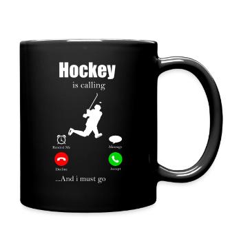 Icehocke puck cadeau hockey hockey floorball - Mug uni - noir - Droite
