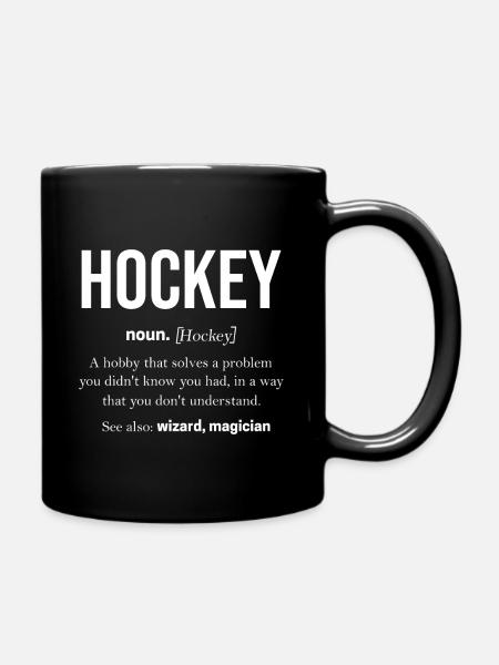 Hockey - Tasse einfarbig - Schwarz