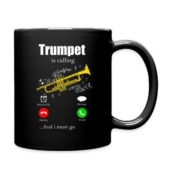 trumpet - Full Colour Mug - black - Right