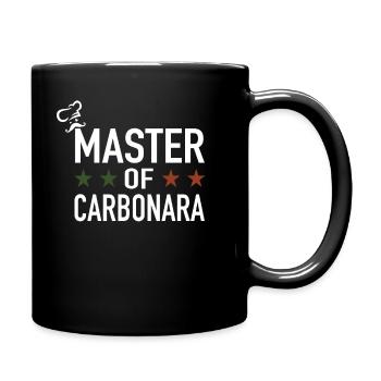 Master of Carbonara Spaghetti Carbonara Italy - Tasse einfarbig - Schwarz - Rechts