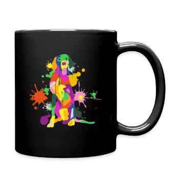Drôle allemand cheveux court GSP Mom Camouflage - Mug uni - noir - Droite