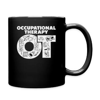 Ergotherapeutin Ergo Ergotherapeut Therapeut - Tasse einfarbig - Schwarz - Rechts