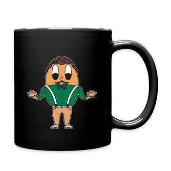 Oeuf italien - Mug uni - noir - Droite