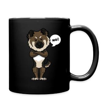 Sturer Eurasier Hund lustig Hund Hundebesitzer - Tasse einfarbig - Schwarz - Rechts