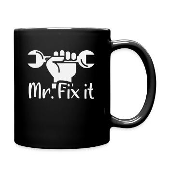 Mr. Fix It - Full Colour Mug - black - Right
