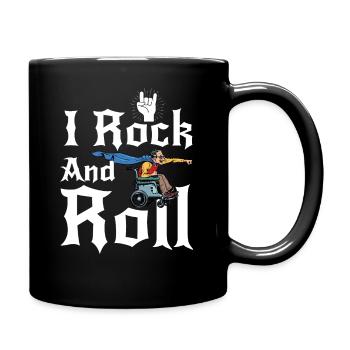 Rollstuhl Rock and Roll - Tasse einfarbig - Schwarz - Rechts