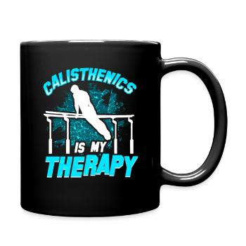 Sport amusant Calisthenics Entraînement - Mug uni - noir - Droite