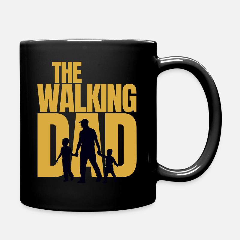 The walking Dad - Papa Papi Vater Vatertag - Tasse einfarbig - Schwarz