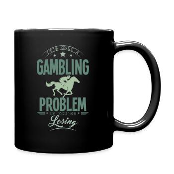 Horse Racing Gambling - Full Colour Mug - black - Right