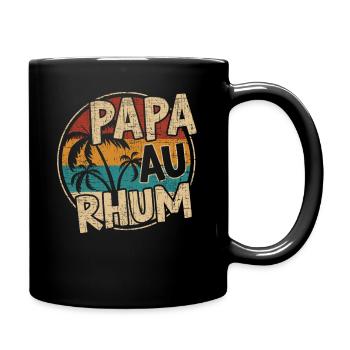 Papa Au Rhum Apéro Fête Des Pères - Mug uni - noir - Droite