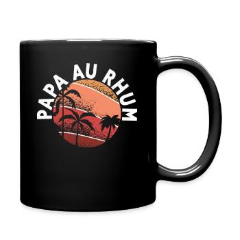Papa Au Rhum Apéro Fête Des Pères - Mug uni - noir - Droite