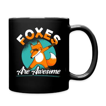 Les renards Sont fantastiques Renards Rouges - Mug uni - noir - Droite