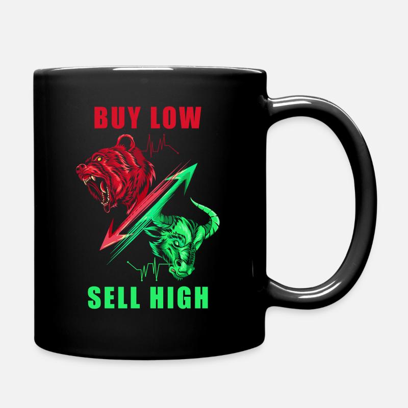 Investor Aktien - Tasse einfarbig - Schwarz