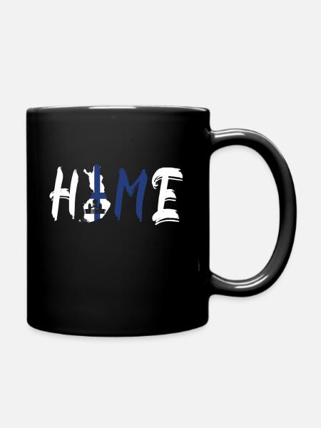 Finnland Home - Tasse einfarbig - Schwarz