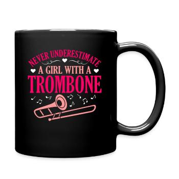 Tromboniste trombonist cadeau - Mug uni - noir - Droite