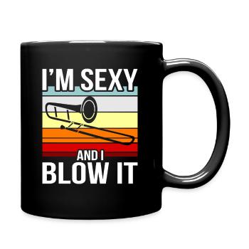 Tromboniste trombonist cadeau - Mug uni - noir - Droite