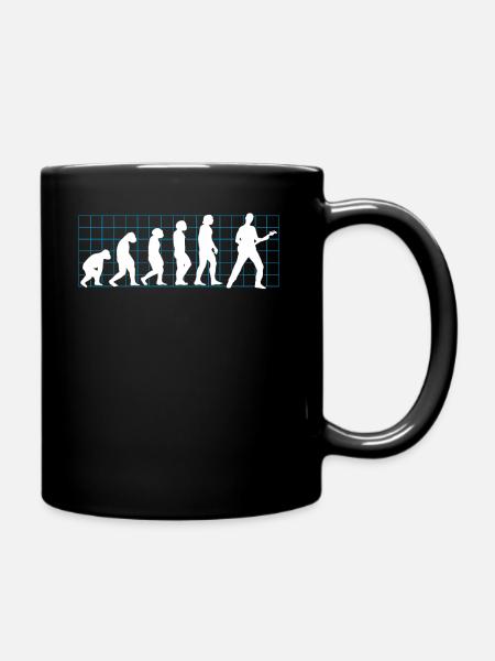 Bassist Evolution Bassist Evolution Bass spielen - Tasse einfarbig - Schwarz
